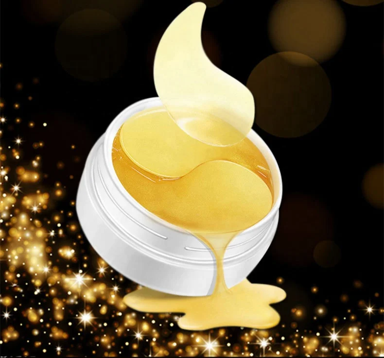 Hot Sale Anti Aging Anti Wrinkle Crystal Collagen 24k Gold Powder Eye Mask