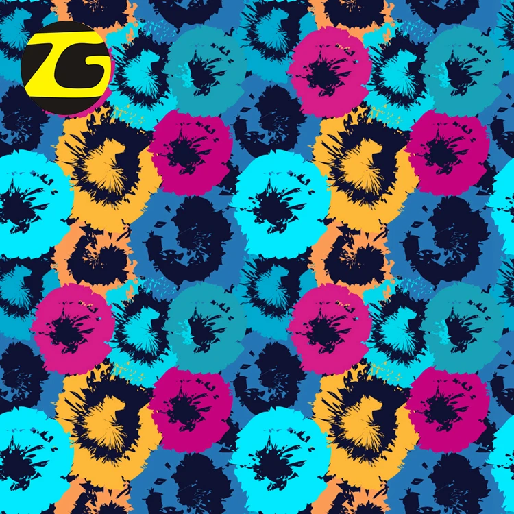 Chinese textile wholesale 12mm digital printed watered silk fabric for party dress