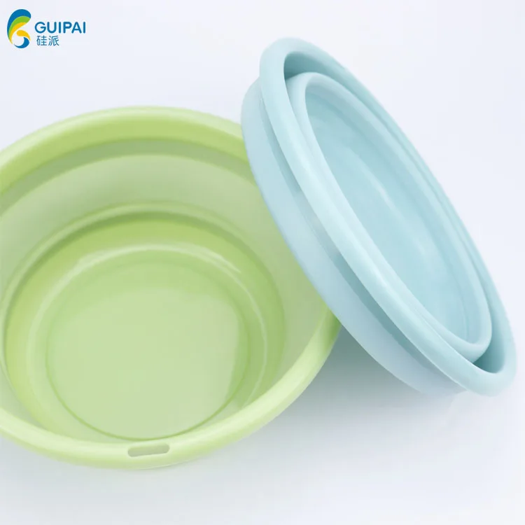 Creative Portable Plastic Collapsible Washing Up Bowl Folding Wash Basin For Children baby household