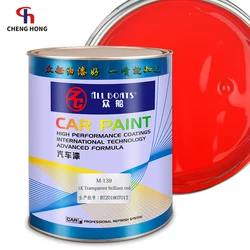 Auto spray paint colors transparent brilliant red solid acrylic lacquer car paint top coat