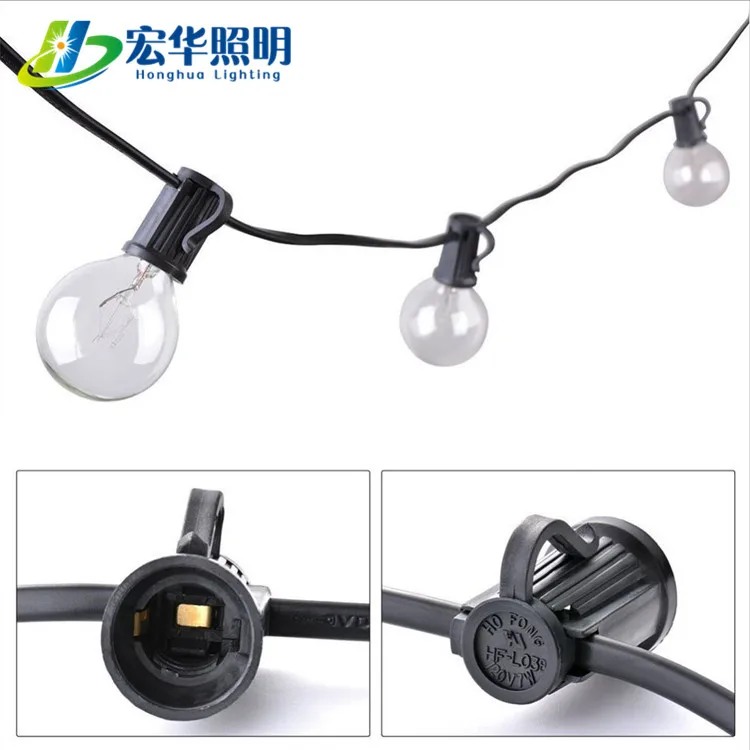 New medium base weatherproof vintage bulb string light for Christmas holiday birthday party decorations