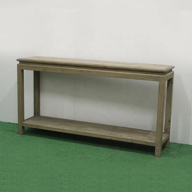 Wood Antique Furniture Long Narrow console Table
