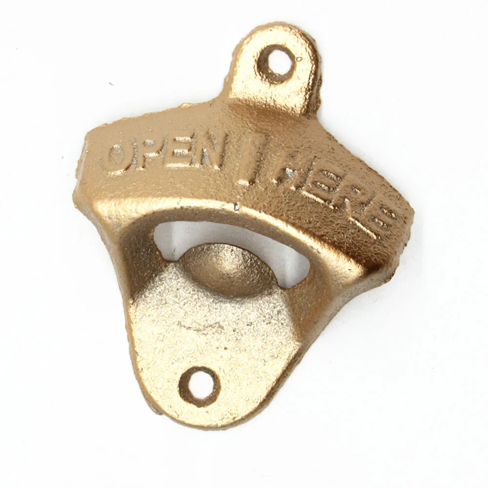 OPEN HERE  Bottle Opener Wall Mount Corkscrew Old Bar Tools