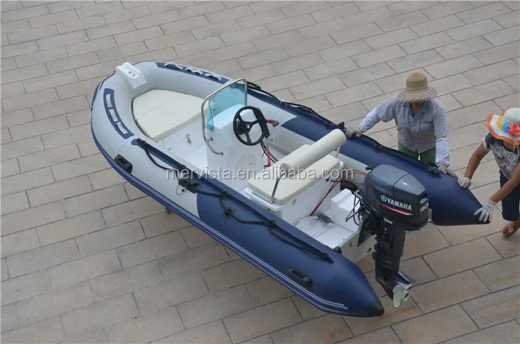 Made In China PVC Mini Rib 4 Meter Center Console Boat With Motor