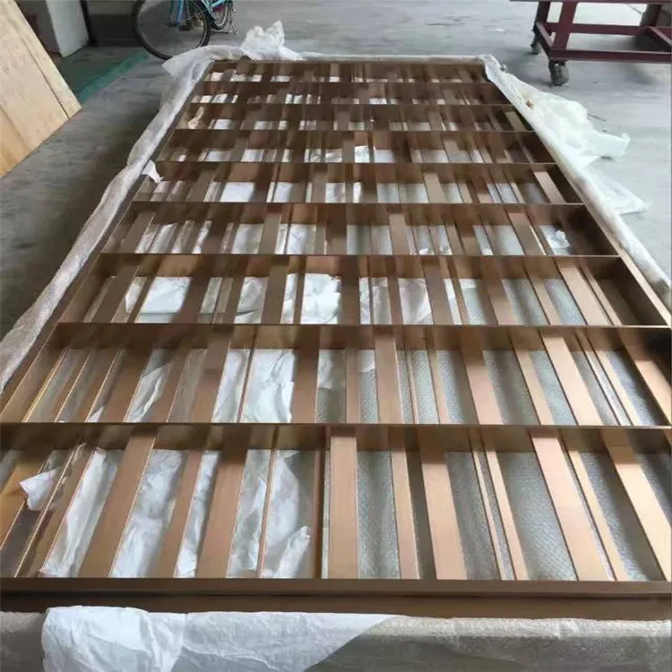 
Foshan factory custom design and size stainless steel vertical grill for interior decoration 