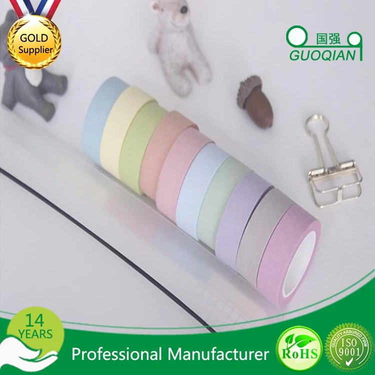 Rainbow colorful DIY Handmade Custom Printing Wrapping Washi Paper Tape
