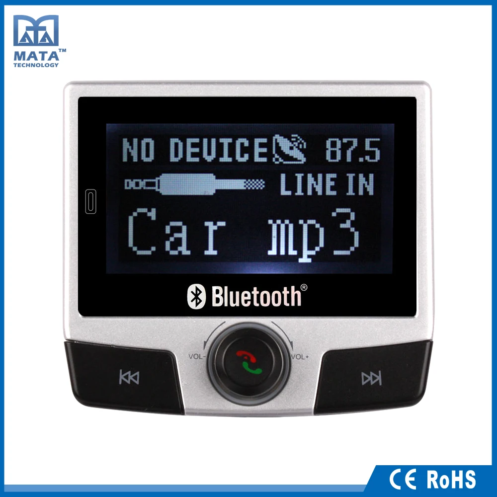 Автомобиль прикуривателя USB 1.2 Bluetooth Автомобильный MP3 Плеер с FM tranmitter