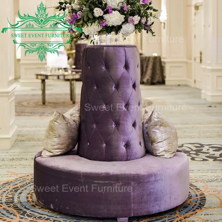 round shaped seater sofa set