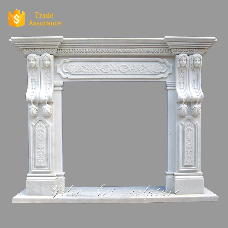 Stone Marble Fireplace Mantel Frame