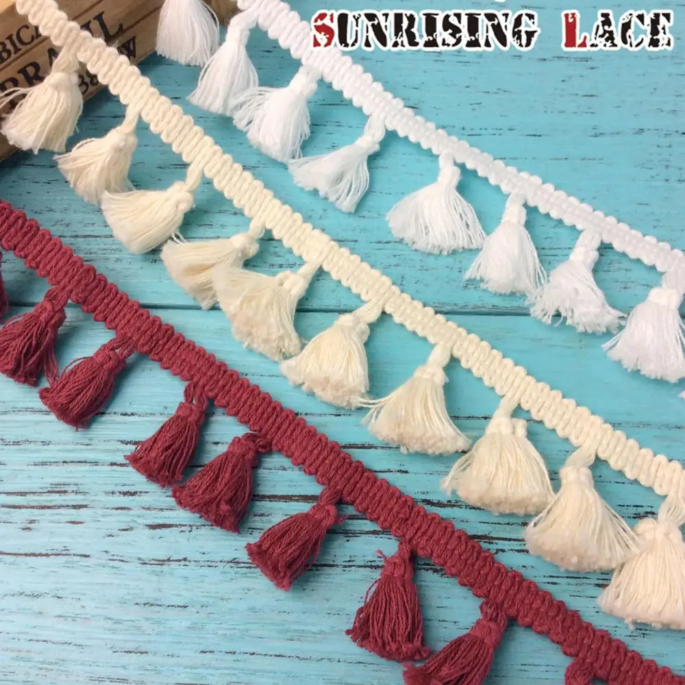 Long Rayon Silk Fabric Cut Trim Lace Chainette Fringe