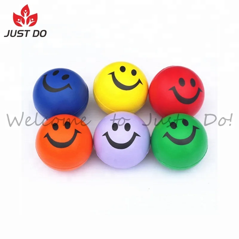 Valentine Party Bag Gift Fillers Stocked Cheap PU Foam Smile Funny Face Stress Balls