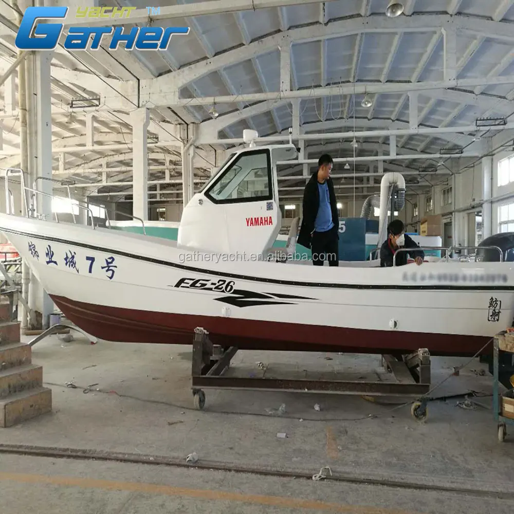 Gather Yacht Made in China 26ft small fishing boat prices