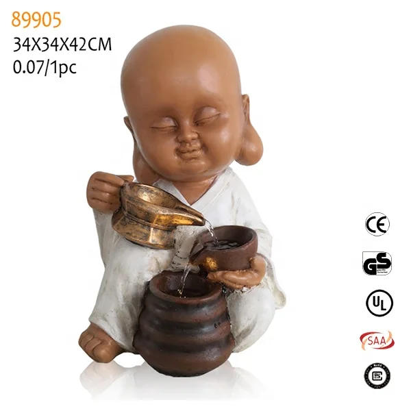 
Professional factory supply buddha fountain led light buddha face table fountain 