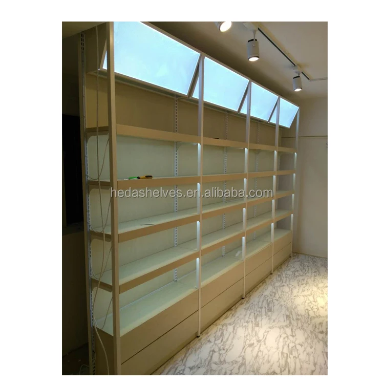 Customized makeup display stand cosmetic shop interior design