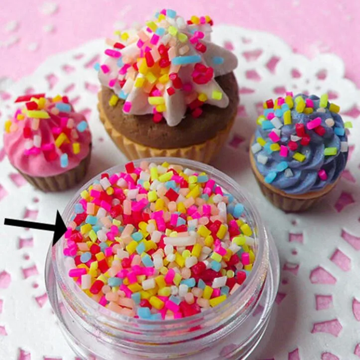 Hot Fashion Chocolate Sprinkle For Slime Making Kit Cream Polymer Clay Spinkle