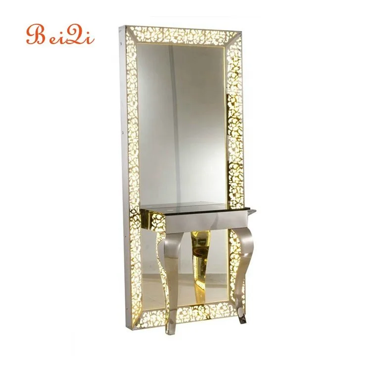 European beauty salon hairdressing led light double side styling station