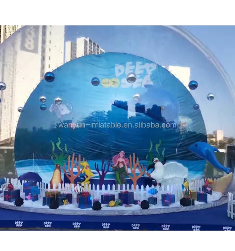 Inflatable transparent bubble tent soft playground, ball pool for kids rental, play center