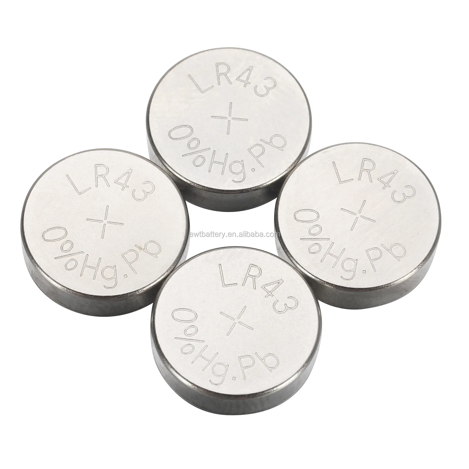 Alkaline Manganeses AG12 L1142 LR43 Coin Cell Battery 1.5V 108mAh Button for Car
