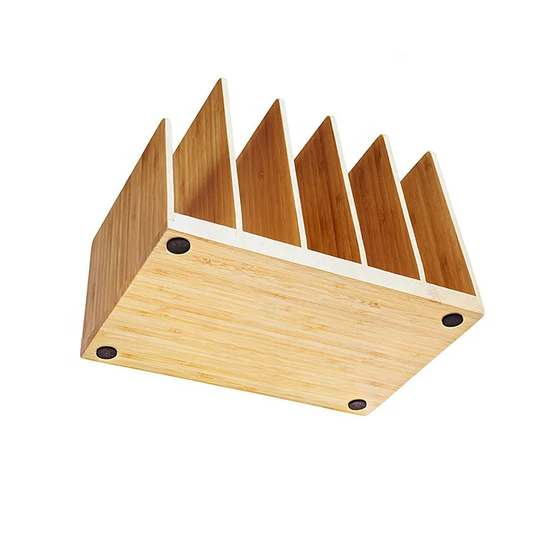 Bamboo Desk File Tray Office Organizer Desktop Document Folder Organizer