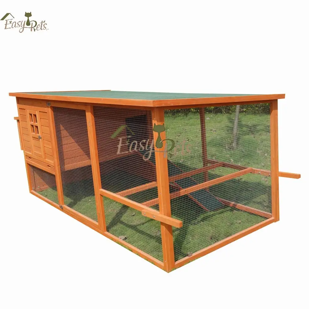 Outdoor mobile large egg Breeding chicken coop wooden hen broiler Prefab Poultry Farm house design