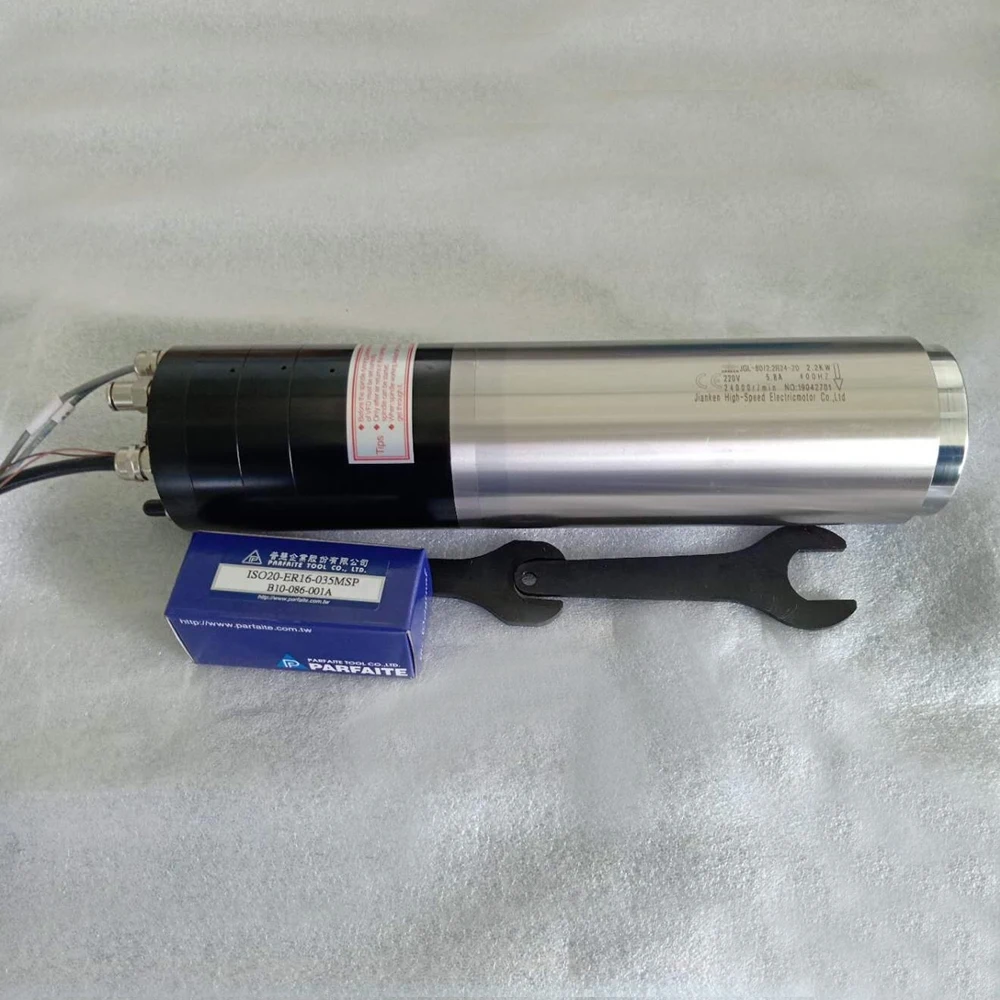 Jianken JGL-80 2,2kw 24000rpm 220V  400HZ automatic tool change ATC cnc spindle motor with fast delivery