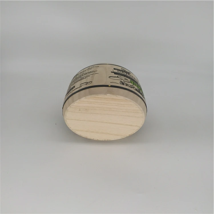 Wholesale handmade vintage wooden candy bucket barrel jar