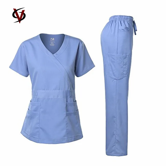 OEM Service Supplier Custom Scrubs Uniforms For Women Cheap Nursing Scrubs Wholesale