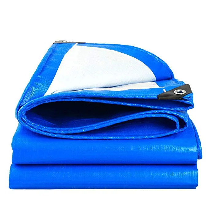 Heavy Duty PE Tarpaulin Waterproof Blue Tarp Sheet