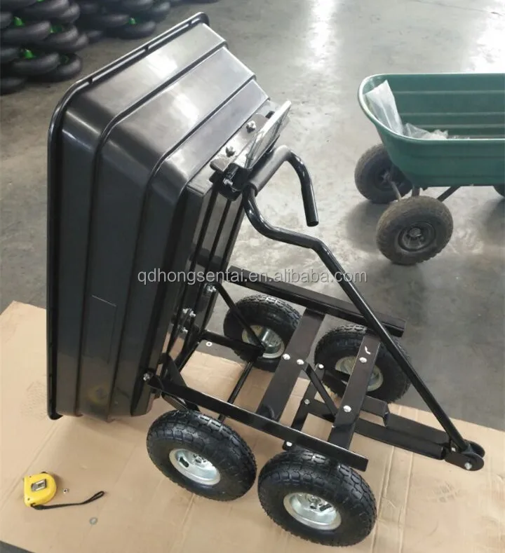 TC2135 TC2145 Four 4 Wheel Plastic Garden Carts Trolley