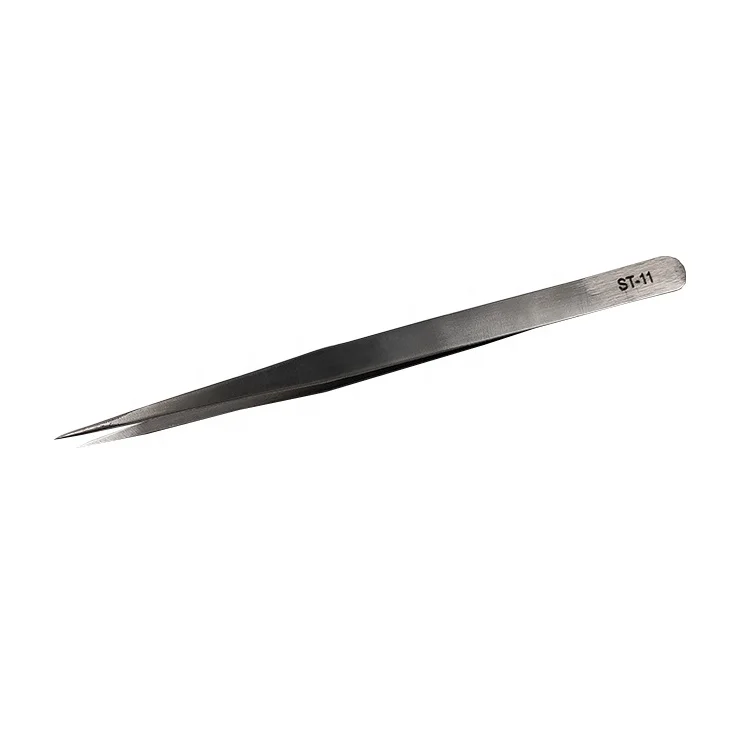 ST-11 Industrial Stainless Steel Chip ESD Tweezer for Mobile Phone