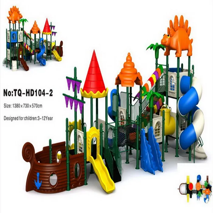 EU standard daycare kids outdoor toy wood outdoor playground slide