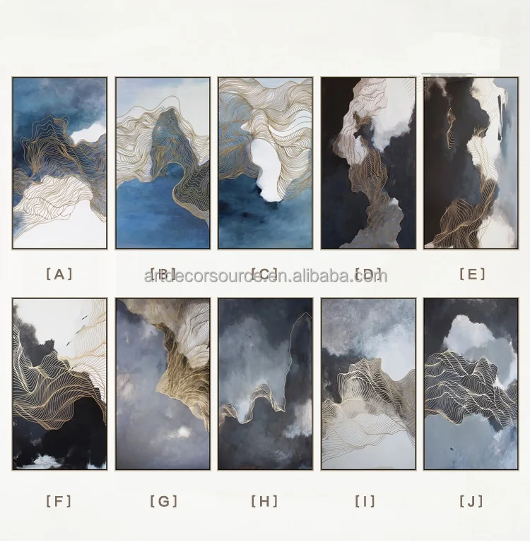 3 панели холст в рамке абстрактный принт картина настенное искусство для гостиной