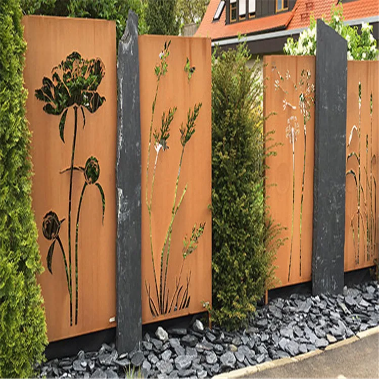 Antique Corten Steel Screens For Home & Garden Decoration Metal Screen Antique Folding Screens