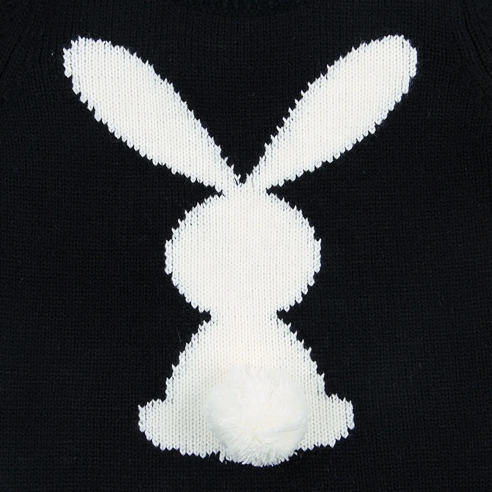 Newborn Christmas Happy Easter gifts Baby Knitting bunny Sweater romper jumpsuit