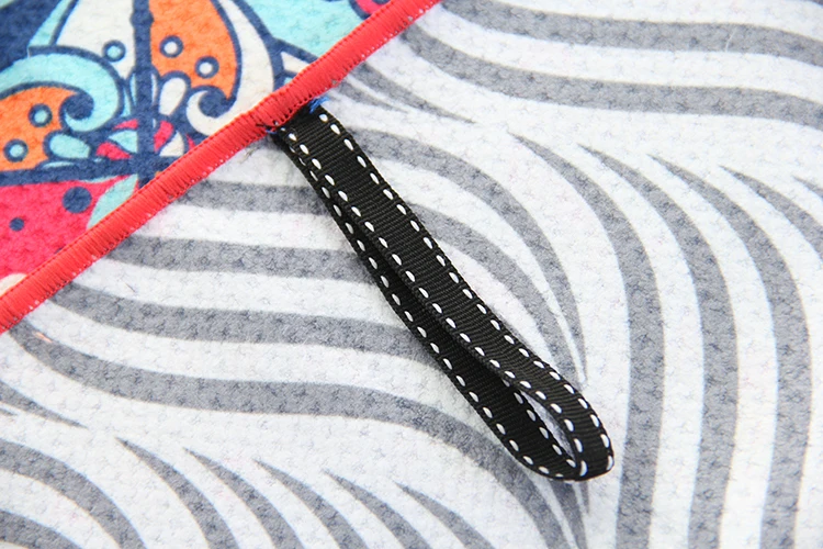 Waffle Microfiber Custom Double Sides Printed Mandala Beach Towel Manufacturer