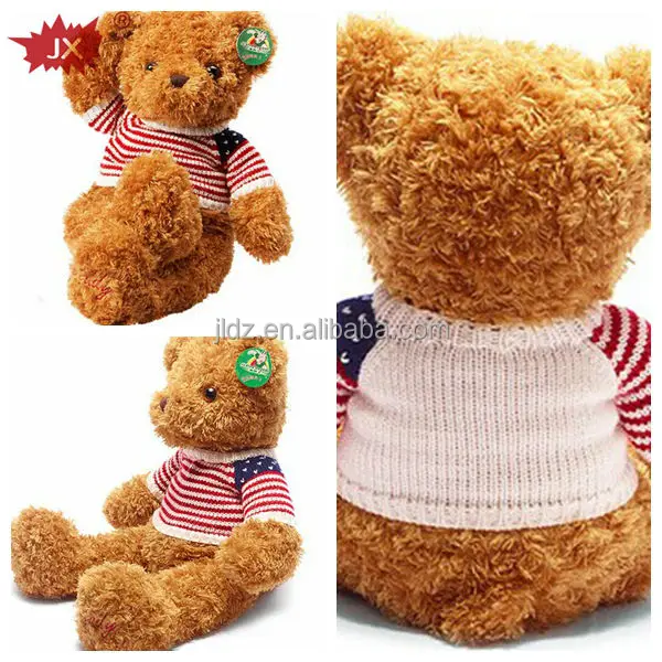 Customized Funny talking plush teddy bear with sound box