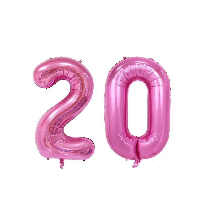 High Quality 40 inch Ballons Birthday Party Black Helium Number "40" Wedding Decoration Party Balloons Foil Balloons