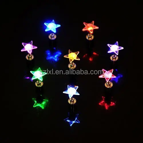 
LED Light Up Flashing Earrings Star Design Stud Glow Party Favors 