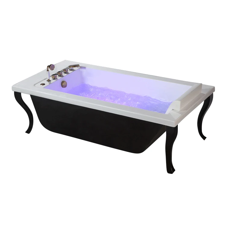 Акриловая массажная ванна черный цвет для ванны