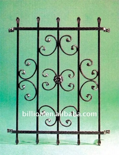 wrought iron security window exporter and manufacture