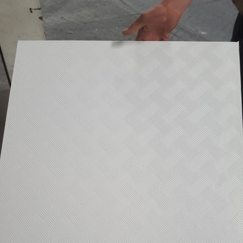 
pop square ceiling design pvc gypsum ceiling tiles 600x600 