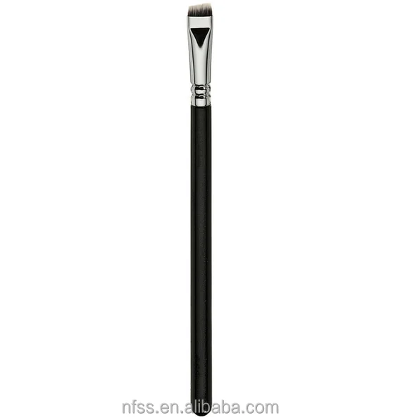 Точная Синтетическая кисть для бровей, деревянная ручка, угловая кисть для бровей, кисть для бровей с пользовательским логотипом