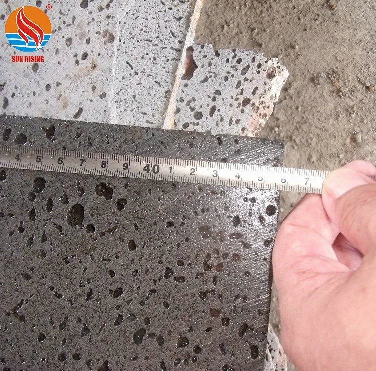 Черная вулканическая Лавовая каменная плитка 45x45