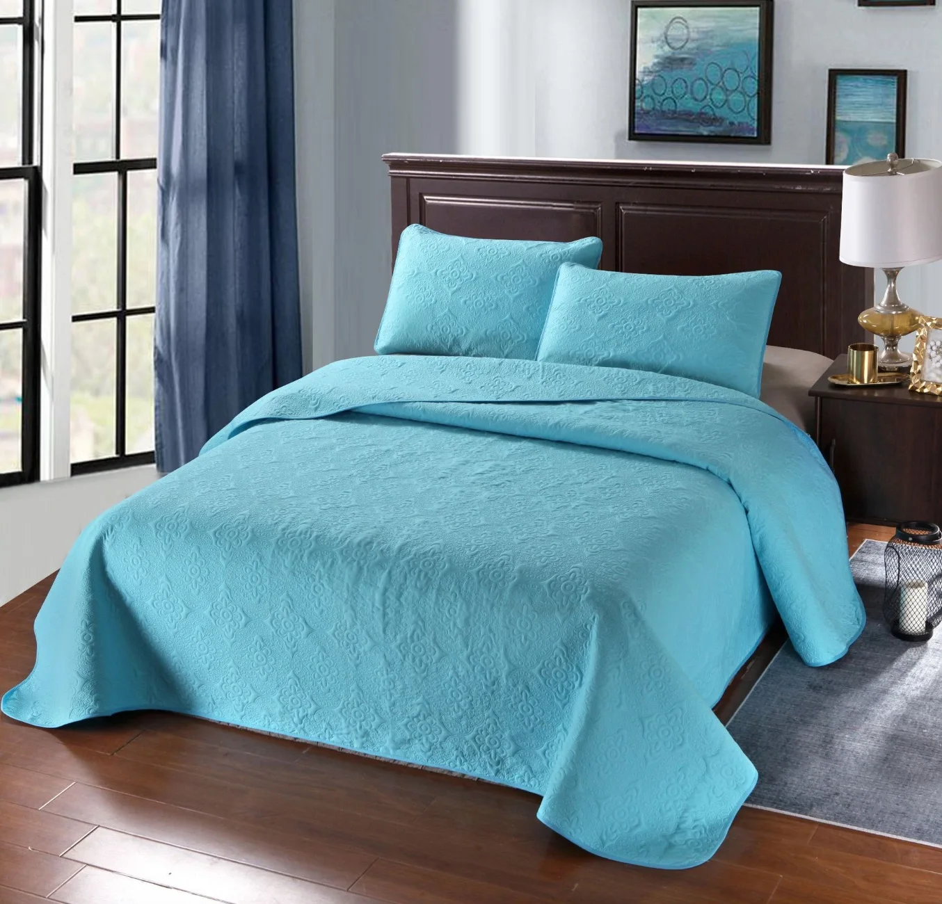 
Classic Bed Runner Cotton Bed Spread - Hotel Decoration Cushion - duvet cover square pillow 