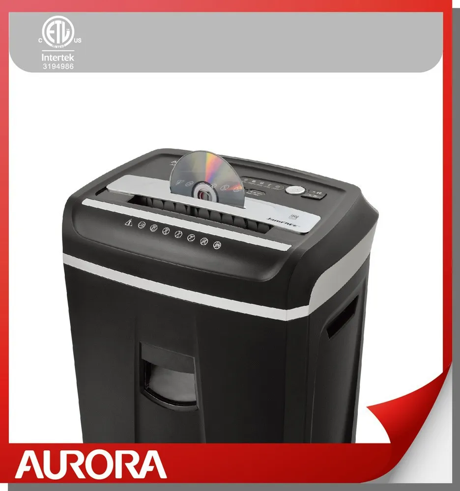 
Aurora AS2030CD Plastic Paper Shredder, 20 sheet (A4) Cross cut 4 x 40mm,Heavy Duty Shredding machine for Office 
