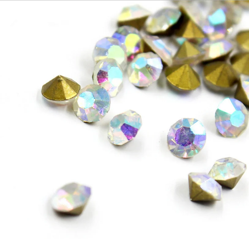 Crystal rhinestone synthetic colourful round rhinestone