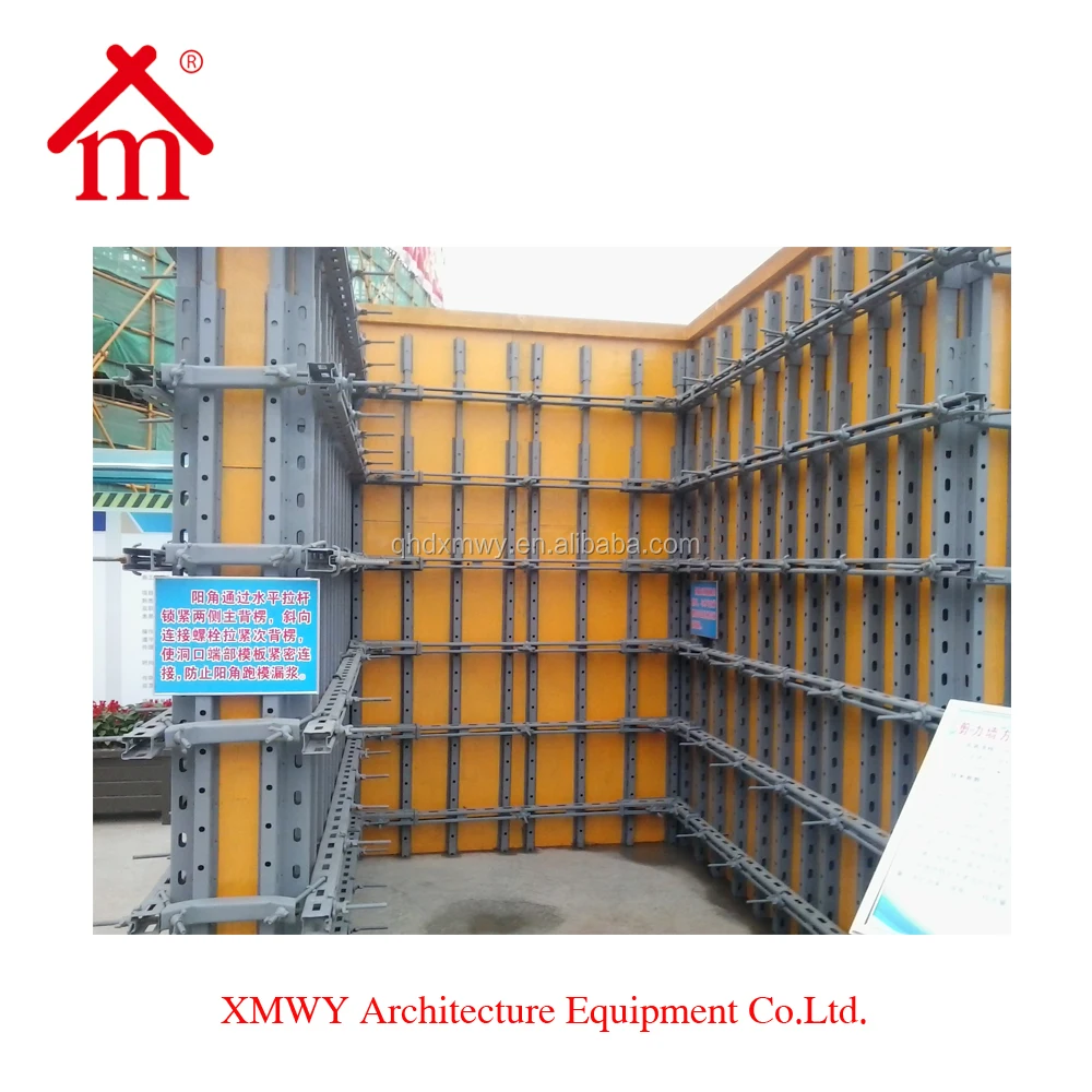 Construction Industry Tool Metal Support Slide Beams Formwork Precast Reusable Shear Wall Formwork