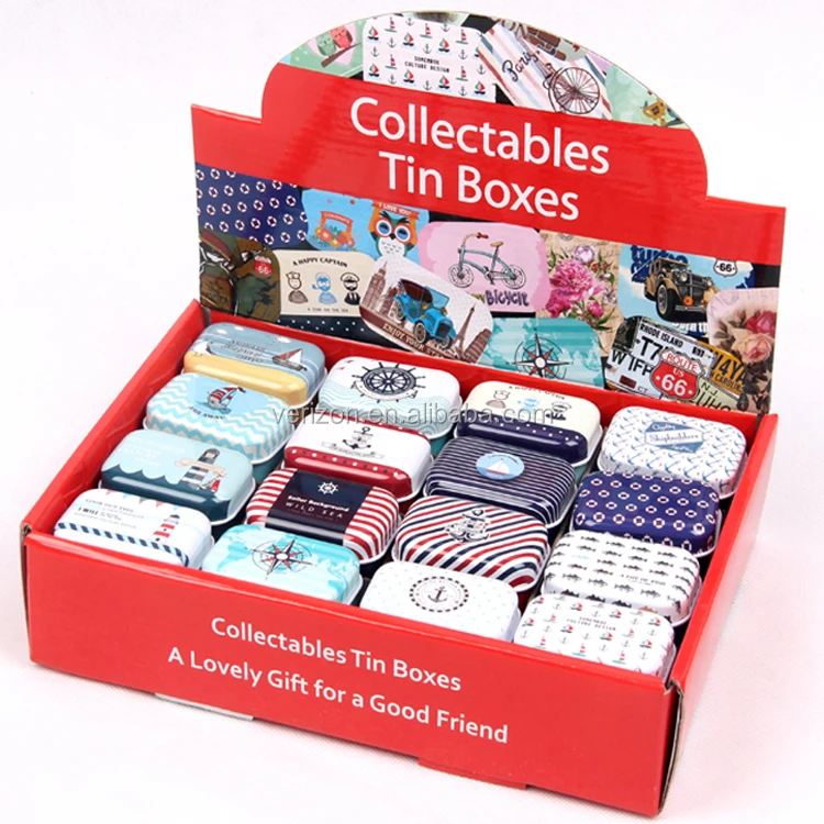 Creative mini European style soap box collectable candy storage tin box