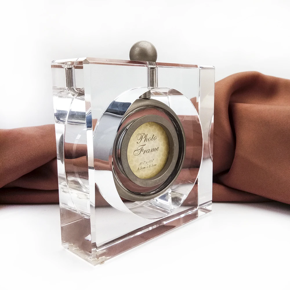 
Custom Engraved Block Clear Glass Small Crystal Desk Clock For Souvenir Gift. 