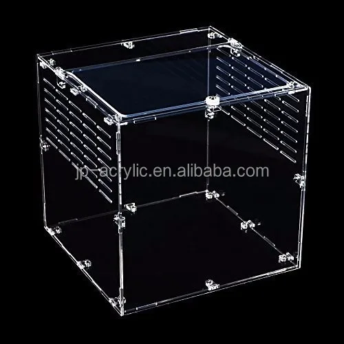 
Big and Small Clear Acrylic Pet Reptile Spider Tarantula Cage 